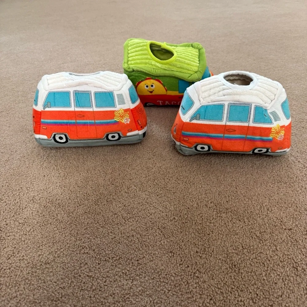 Outward Hound Taco Truck and Surf Van (2) Dog Toys Hide a Toy Puzzle